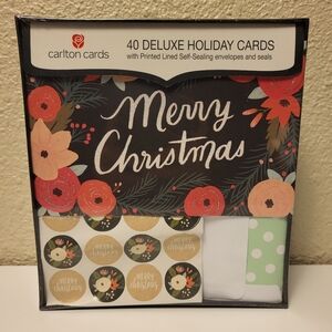 NIB Carlton Cards 40 Deluxe Holiday Cards